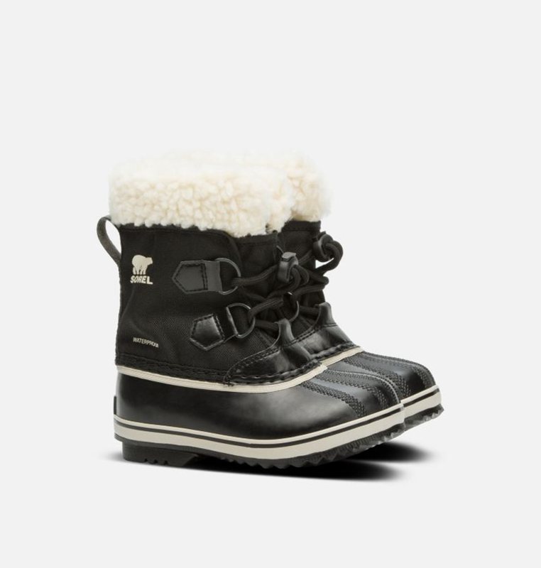 Kids Snow Boots Black - Sorel Childrens Yoot Pac™ Nylon - 495-SUBFZM